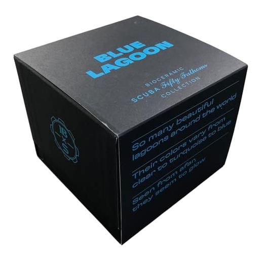 Swatch orologio da polso scuba fifty fathoms x blancpain blue lagoon