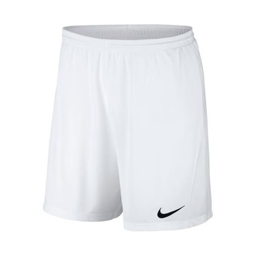 Nike w nk dry park iii short nb k, pantaloncini sportivi donna, white/black, m