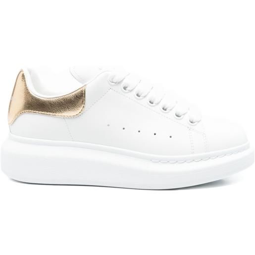 Alexander McQueen sneakers oversize in pelle - bianco