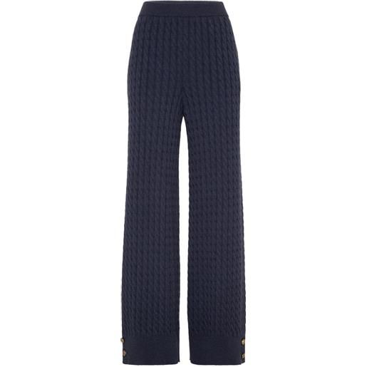 Brunello Cucinelli leggings in maglia - blu