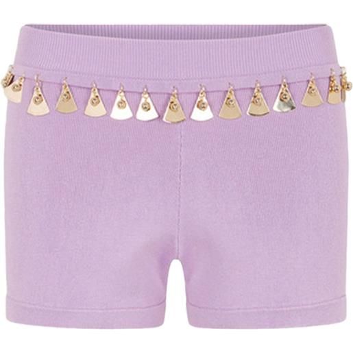 Rabanne shorts con decorazione - viola