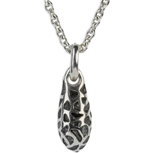 Parts of Four collana con pendente a goccia - argento