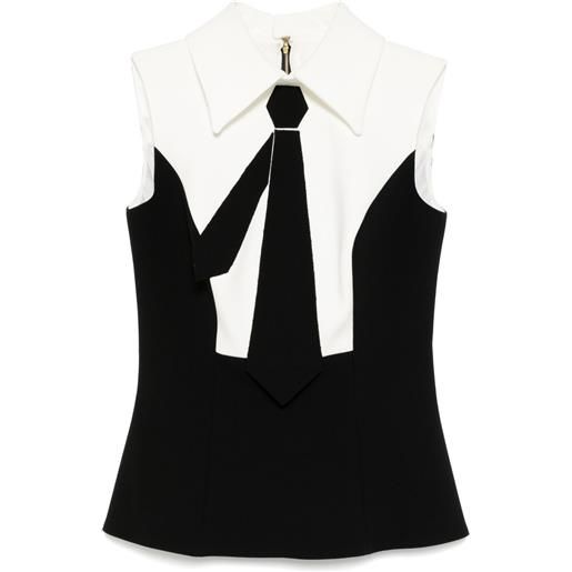 Isabel Sanchis top smanicato - nero