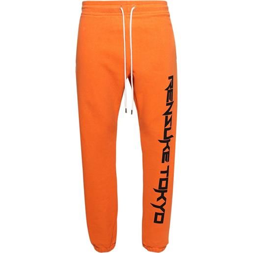 RENSUKE TOKYO pantaloni sportivi con logo - arancione