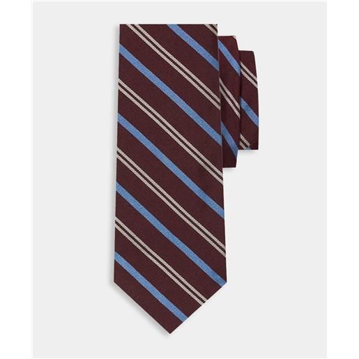 Brooks Brothers striped silk tie burgundy