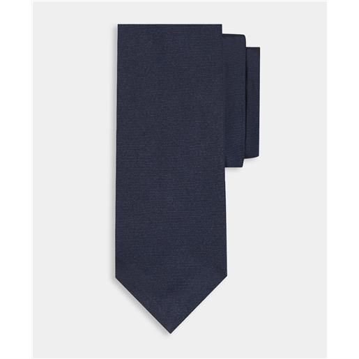 Brooks Brothers plain silk tie navy