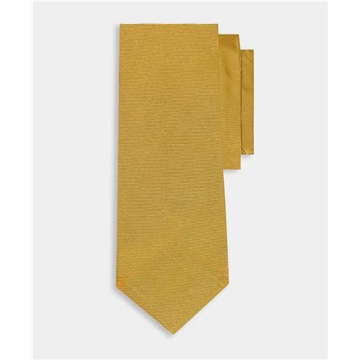 Brooks Brothers plain silk tie yellow