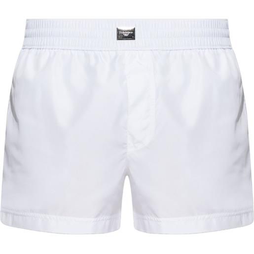 Dolce & Gabbana shorts con logo - bianco