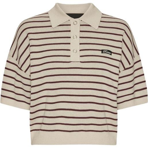 ROTATE BIRGER CHRISTENSEN polo a righe - toni neutri