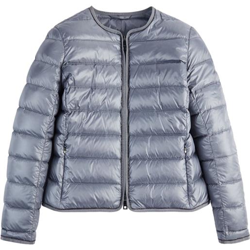 Fay piumino con zip - grigio