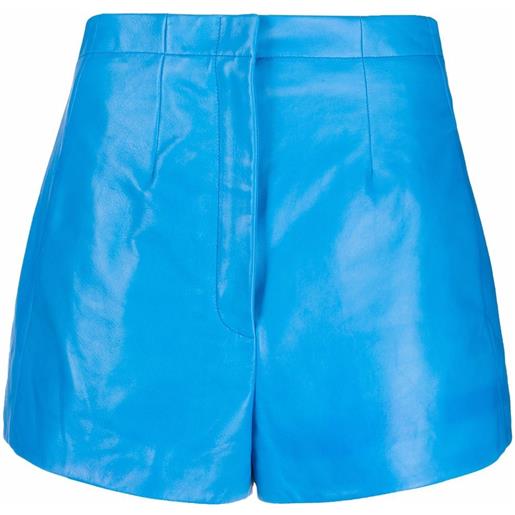 Ferragamo shorts a vita alta - blu
