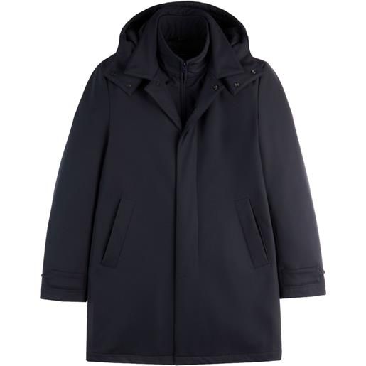 Fay cappotto con cappuccio - nero