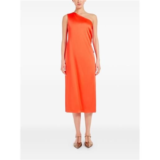 Max Mara abito midi monospalla - arancione