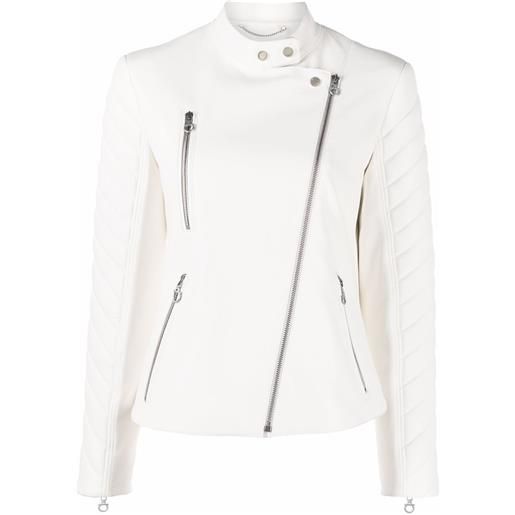 Ferragamo giacca biker - bianco