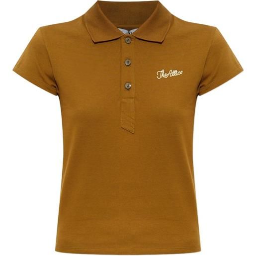 The Attico polo con logo - marrone