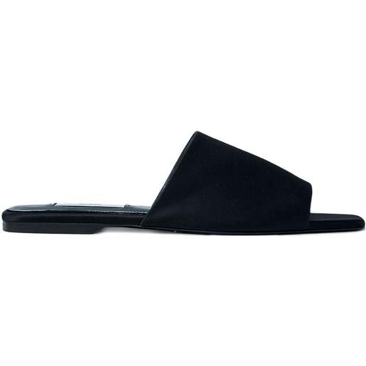 TOTEME sandali slides a fascia - nero