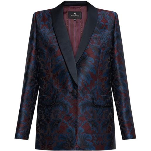 ETRO blazer con stampa paisley - blu