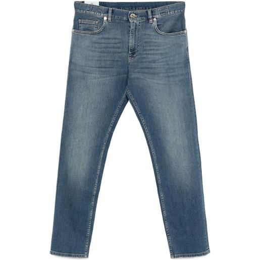 Eleventy jeans affusolati con effetto sfumato - blu