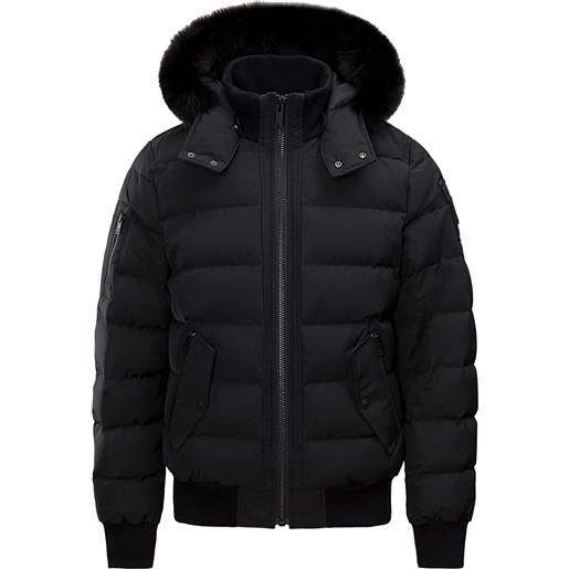 Moose Knuckles piumino ladriere con cappuccio - nero