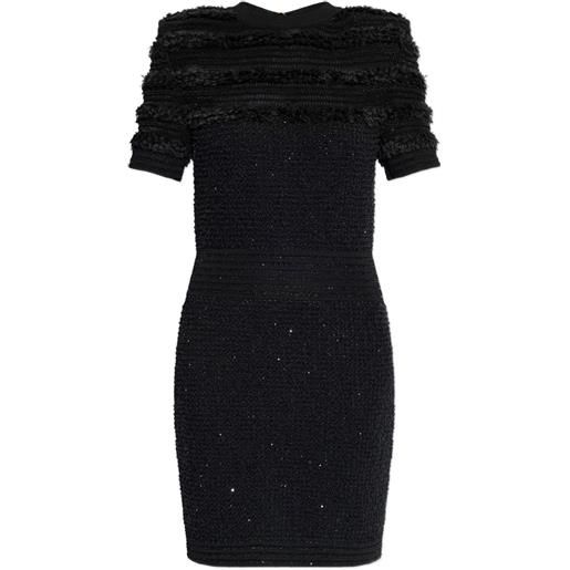 Balmain abito a maniche corte - nero