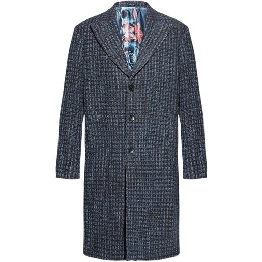 ETRO cappotto in lana - blu
