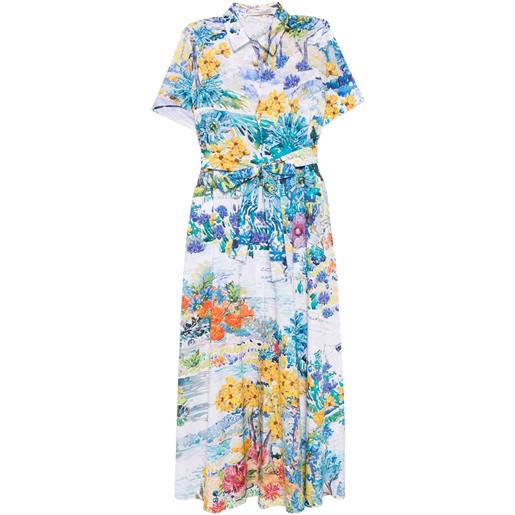 Mary Katrantzou abito con stampa a fiori - bianco