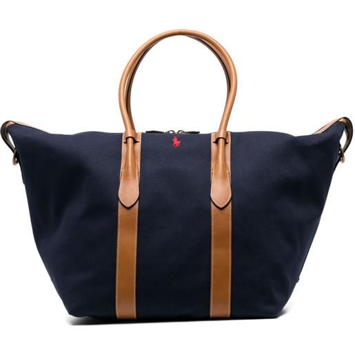 Polo Ralph Lauren valigia con motivo polo pony - blu