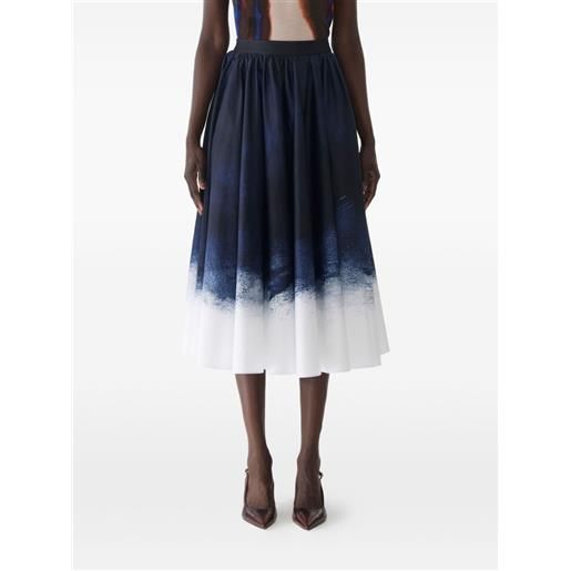 Jason Wu Collection gonna midi con stampa - blu