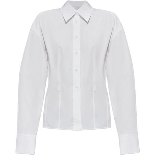 The Attico camicia aderente in cotone - bianco