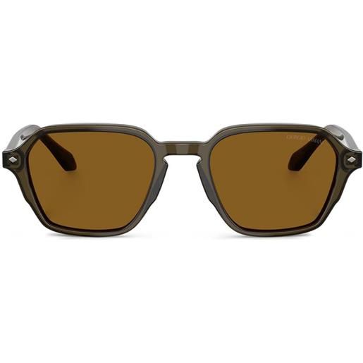 Giorgio Armani occhiali da sole squadrati - verde