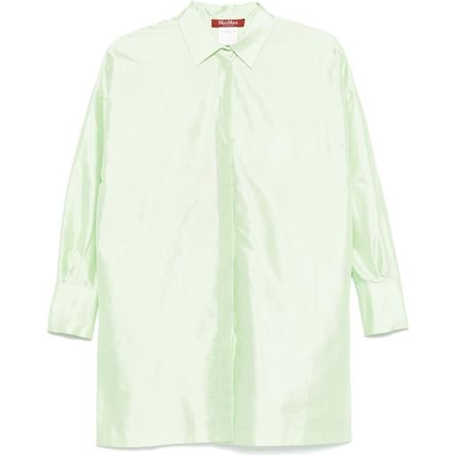 Max Mara camicia in seta - verde