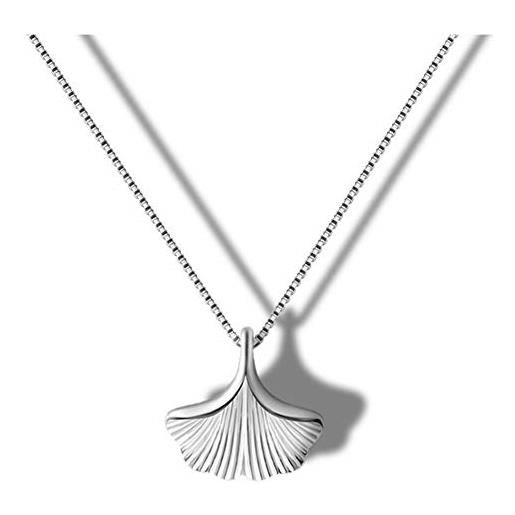 Helen De Lete Collana In Argento 925 Con Ciondolo Coniglietto Sulla Luna – 40+5 Cm - 2