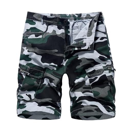 LianMz Camicie Cargo Da Uomo Camicie Militari Multitasche Ricamate Vintage Alla Moda Camicie - Foto 5