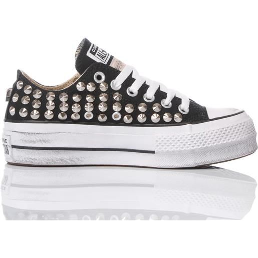 Mimanera Store converse platform ox borchie nera