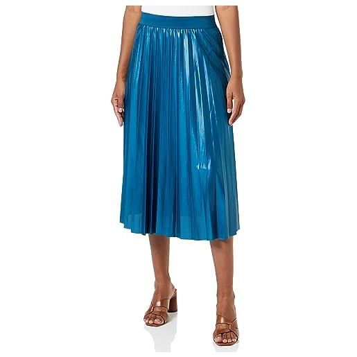 Vila vinitban skirt-noos pantaloni di jeans, gamba dritta di pete, blu marocchino, l donna