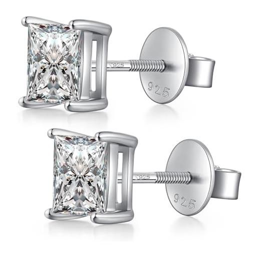 Orecchini gioielli in argento sterling 925 con pietre preziose a goccia