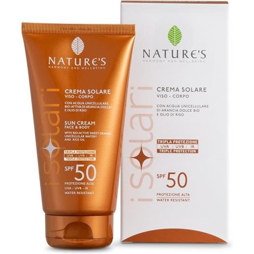 Nature's i solari crema solare viso e corpo spf 50 ir sun 150 ml - - 935601157