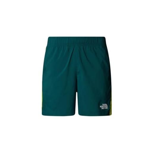 THE NORTH FACE nf0a8beq92x m 24/7 color block shorts pantaloncini uomo deep nori/sulphur sprin taglia s