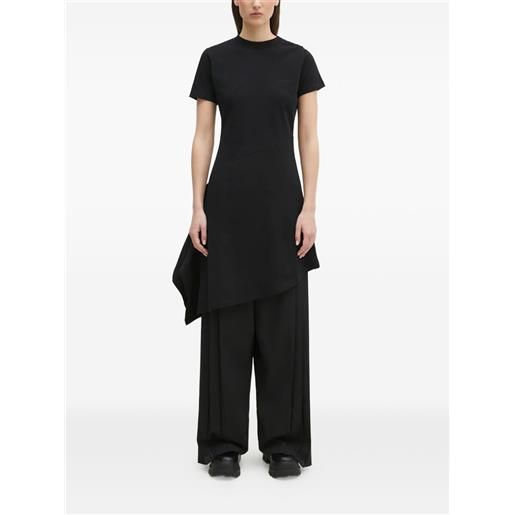 VETEMENTS abito asimmetrico plissettato - nero