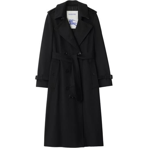 Burberry trench doppiopetto - nero