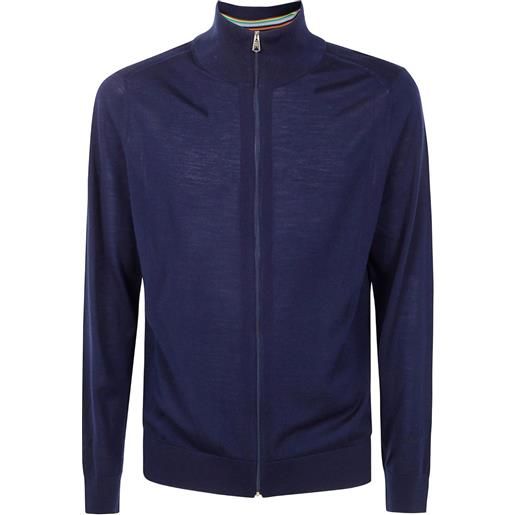 Paul Smith cardigan con zip - blu