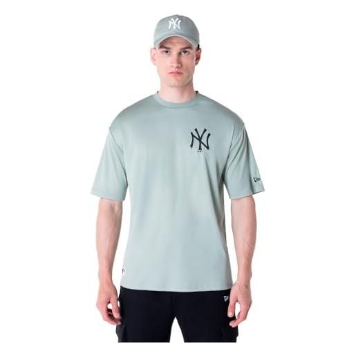New Era new york yankees maglietta unisex a maniche corte, colore verde pstl, xl eu