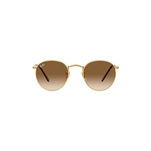 Ray-Ban occhiali da sole round metal rb 3447 oro/marrone chiaro sfumato 50/21/145 uomo