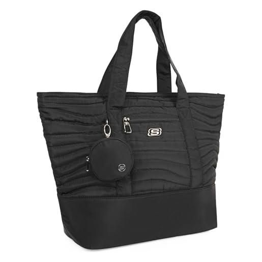 Skechers borsa tote, adulti unisex, 01-nero (nero) taglia unica