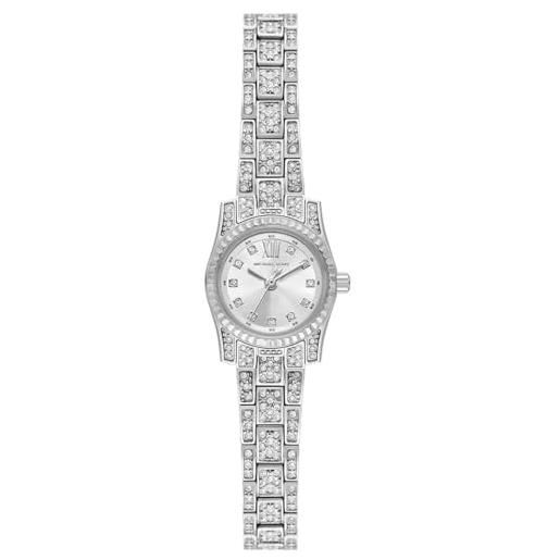 Michael Kors orologio lexington da donna, movimento al quarzo a tre lancette da 19 mm con cinturino in acciaio inossidabile o in pelle