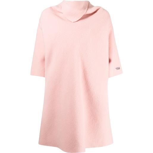 Raf Simons maglione con foulard - rosa
