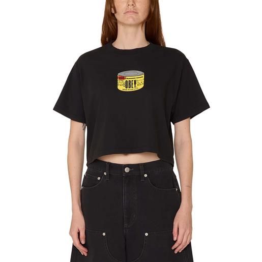 Obey t-shirt canned rage weekend crop