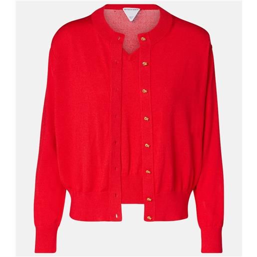 Bottega Veneta cardigan e gilet knot