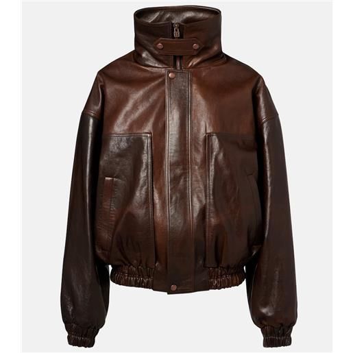 Magda Butrym bomber oversize in pelle
