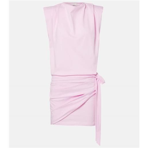 Isabel Marant miniabito marielle in jersey di cotone